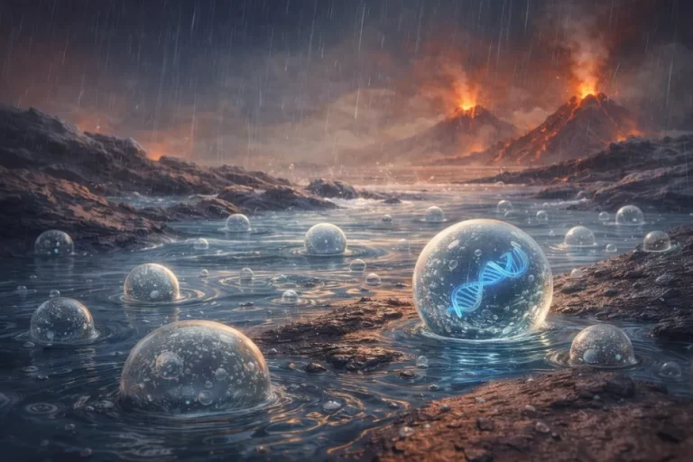 La lluvia pudo haber ayudado a formar las primeras células, dando inicio a la vida tal como la conocemos